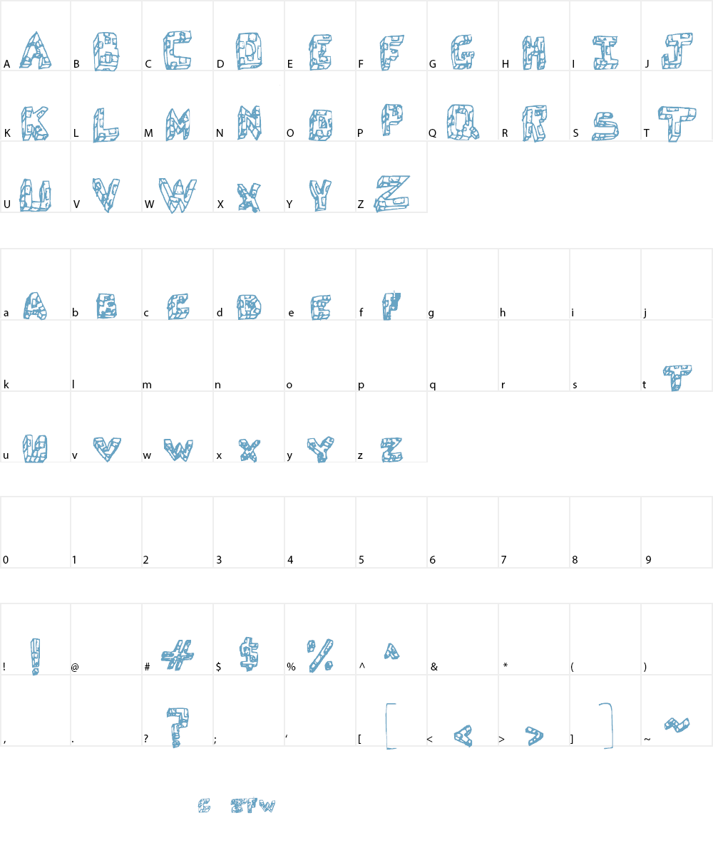 The Laboratory Font Character